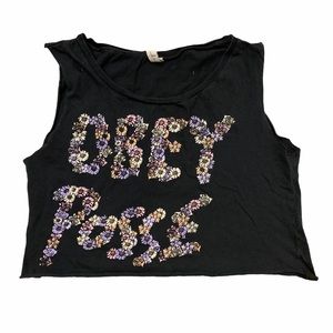 Obey Posse Cropped Tank